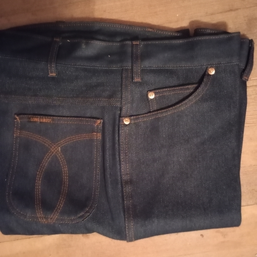 Long Haul Men's Jeans Straight Leg Denim Navy Blue Size 40 x 32 New (Mgs089)